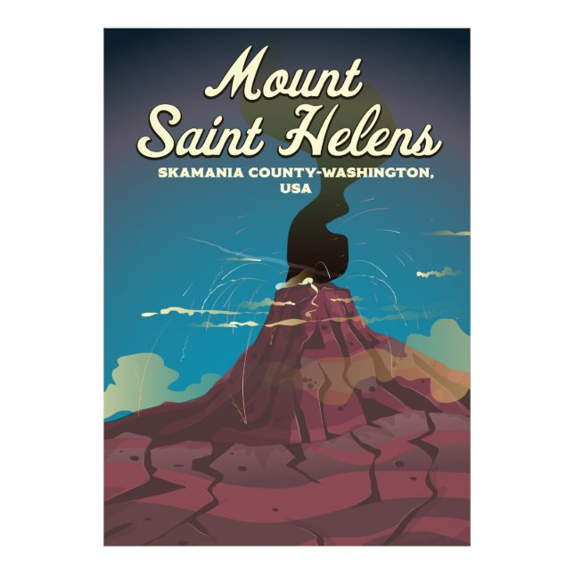 Mount Saint Helens Washington USA Fototryck (Framsidan)
