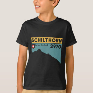 Mount Schilthorn Piz Gloria vandring Schweiz klätt T Shirt