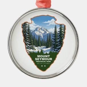 Mount Seymour Provincial Park Arrowhead Julgransprydnad Metall