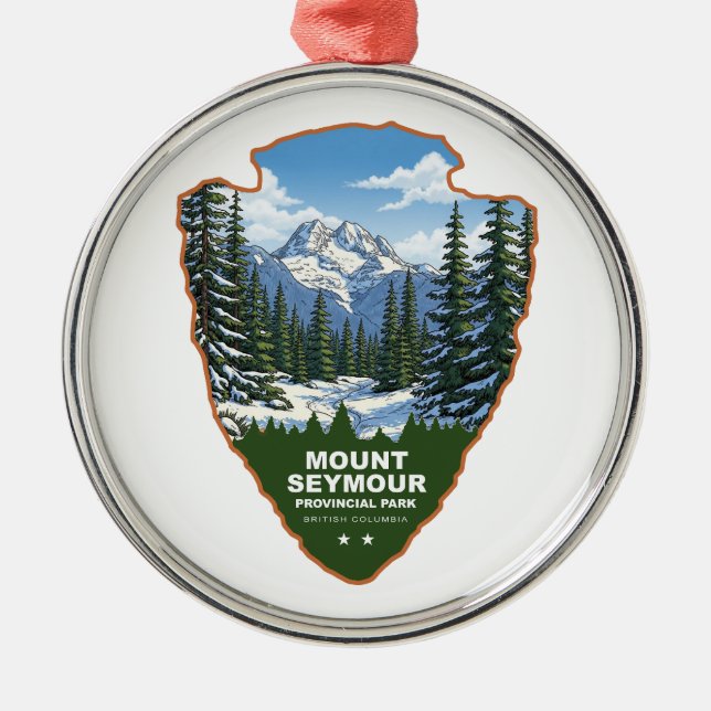Mount Seymour Provincial Park Arrowhead Julgransprydnad Metall (Framsidan)