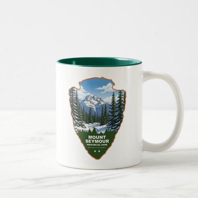 Mount Seymour Provincial Park Arrowhead Två-Tonad Mugg (Höger)