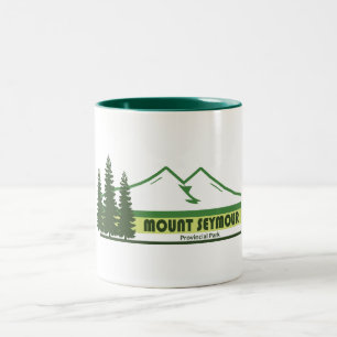 Mount Seymour Provincial Park Gröna Ränder Två-Tonad Mugg