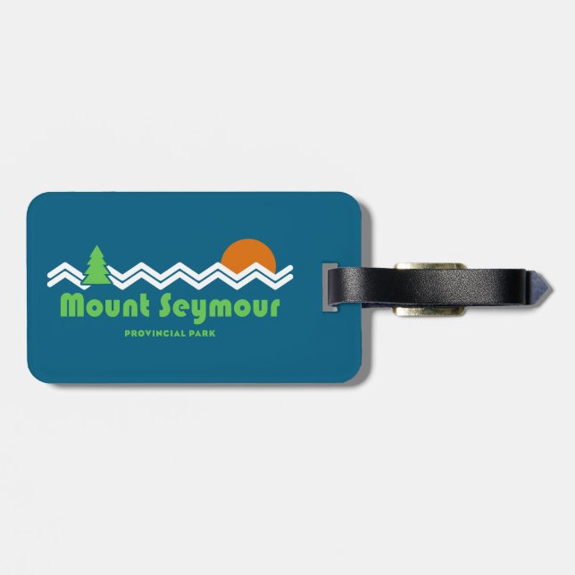 Mount Seymour Provincial Park Retro Bagagebricka (Baksida Vågrät)