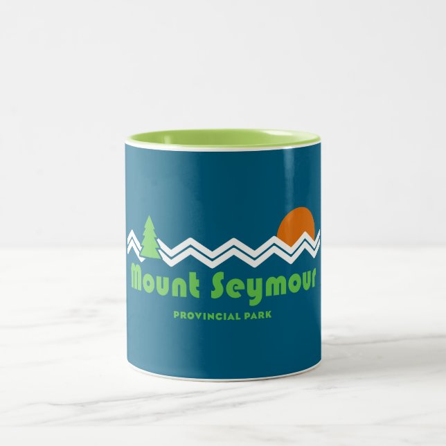 Mount Seymour Provincial Park Retro Två-Tonad Mugg (Center)