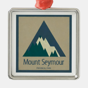 Mount Seymour Provincial Park Rustic Julgransprydnad Metall
