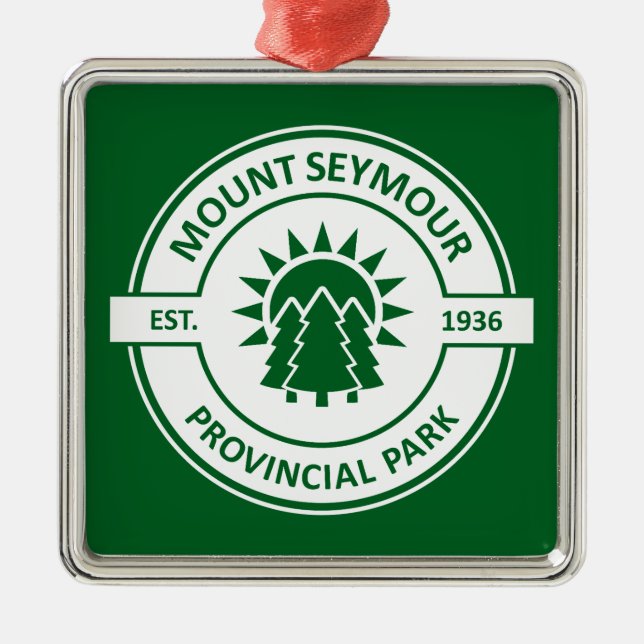 Mount Seymour Provincial Park Solträd Julgransprydnad Metall (Framsidan)