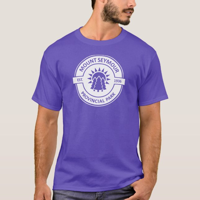 Mount Seymour Provincial Park Sun Trees T Shirt (Framsida)