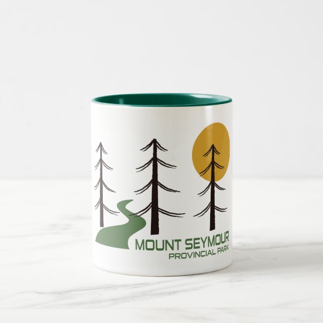Mount Seymour Provincial Park Trail Två-Tonad Mugg (Center)