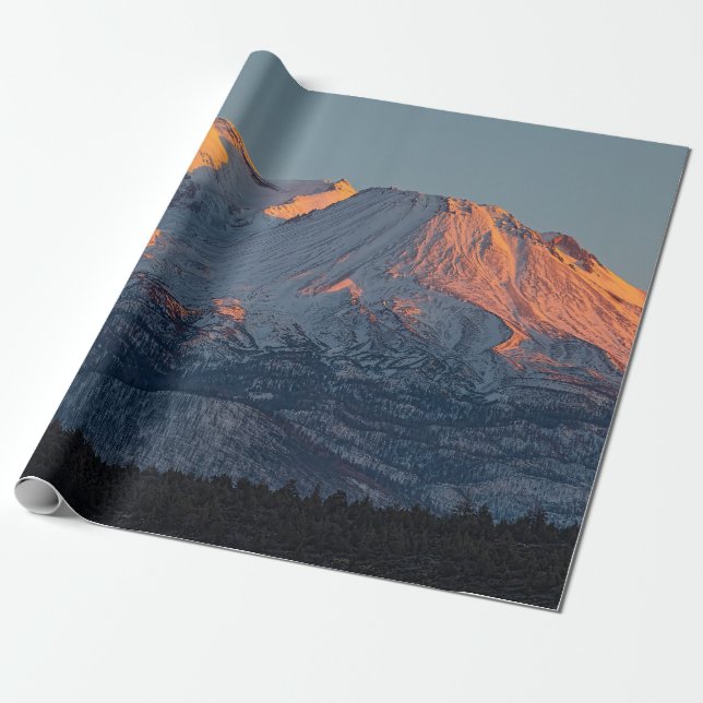 MOUNT SHASTA AT SUNSET PRESENTPAPPER (Utrullad)