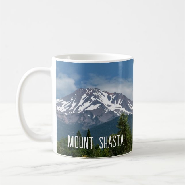Mount Shasta California Kaffemugg (Vänster)