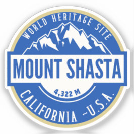 Mount Shasta California Mountain Landscape Klistermärken