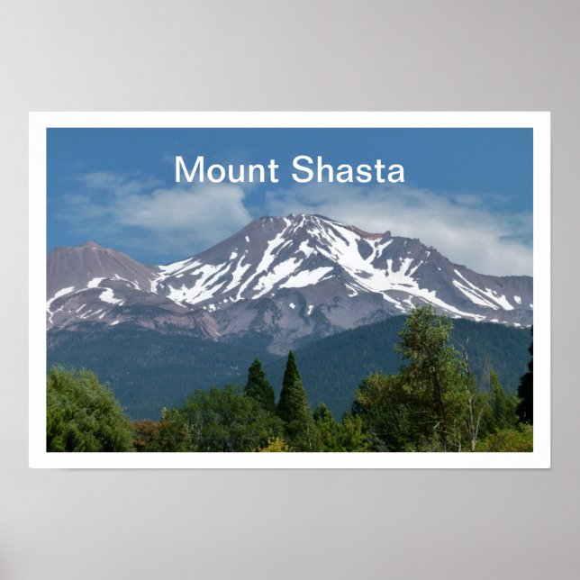 Mount Shasta California Poster (Framsidan)