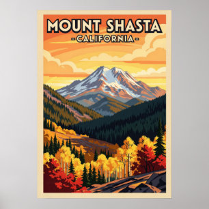 Mount Shasta California V06 Poster