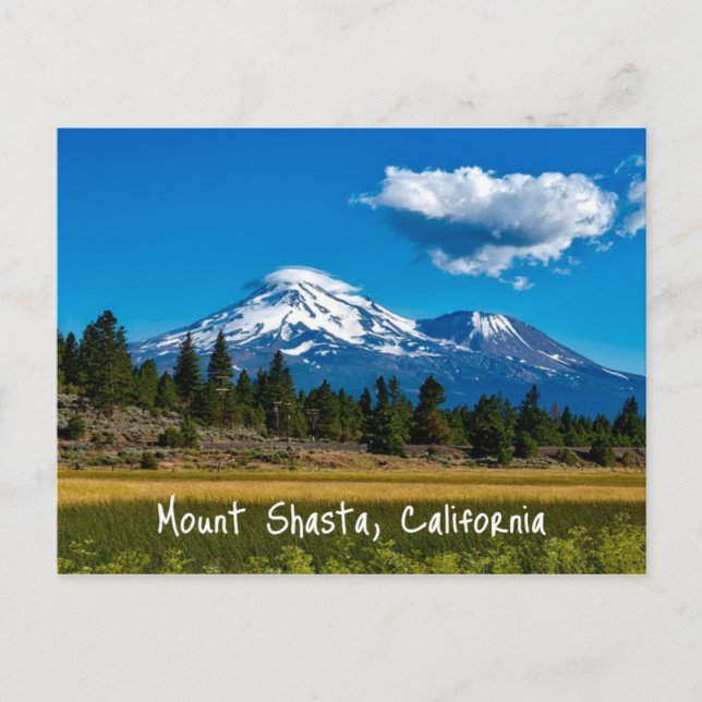 Mount Shasta California Vykort (Framsida)