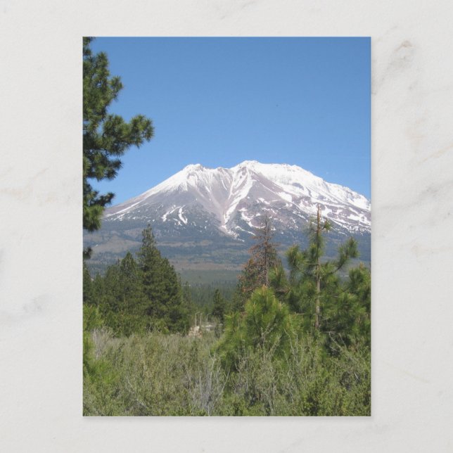Mount Shasta California Vykort (Framsida)