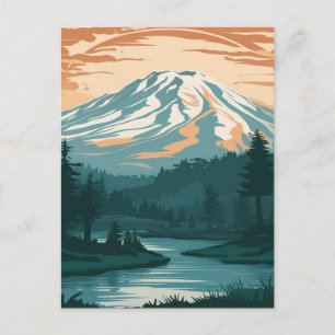 Mount Shasta California Vykort