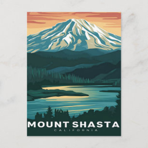 Mount Shasta California Vykort