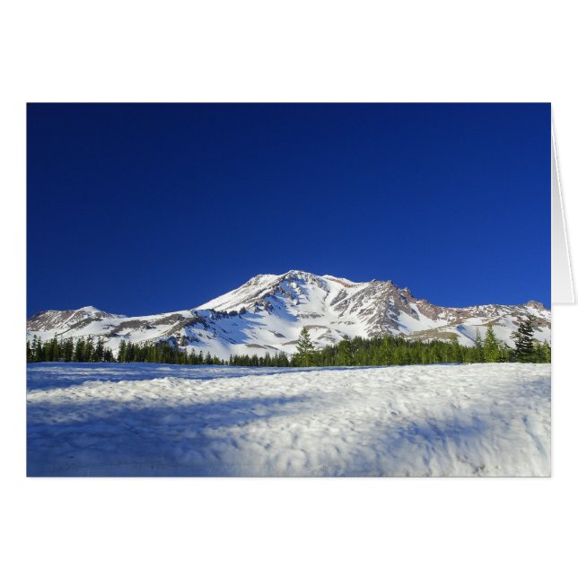 Mount Shasta Hälsningskort (Framsidan Horizontal)