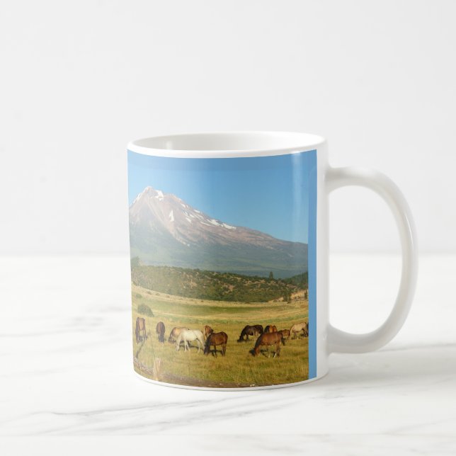 Mount Shasta Horse Herd Mugg (Höger)