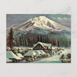Mount Shasta, Kalifornien i Winter Vykort