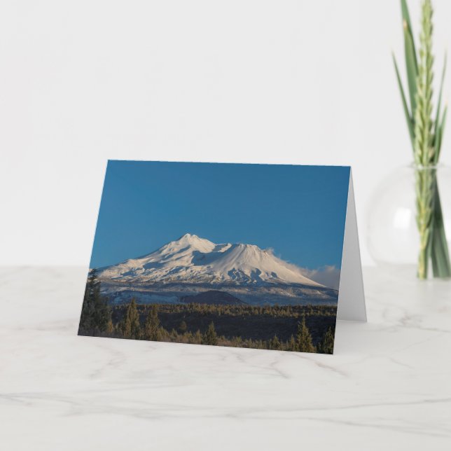 MOUNT SHASTA MED HORSE OCH RIDER KORT (Framsida)