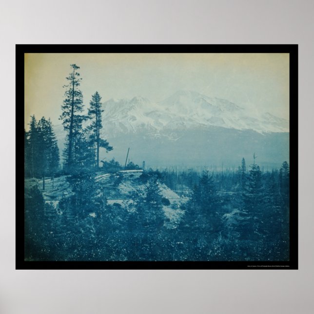 Mount Shasta Panorama 1899 Poster (Framsidan)