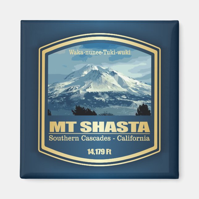 Mount Shasta (PF) Magnet (Framsidan)