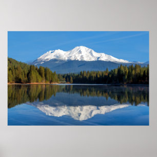MOUNT SHASTA REFECTED POSTER