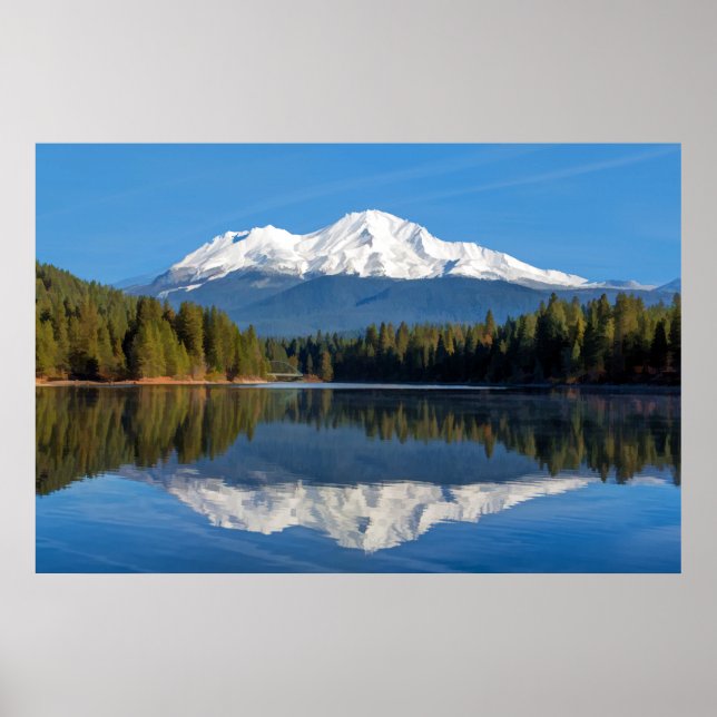 MOUNT SHASTA REFECTED POSTER (Framsidan)
