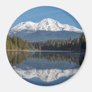 MOUNT SHASTA REFLEKTERAD MAGNET