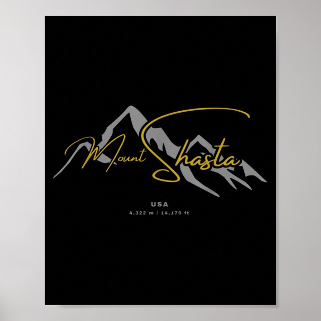 Mount shasta usa  poster (Framsidan)