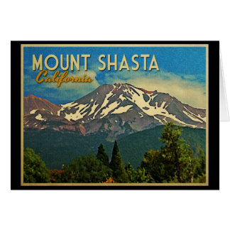 Mount Shasta Vintage Hälsningskort