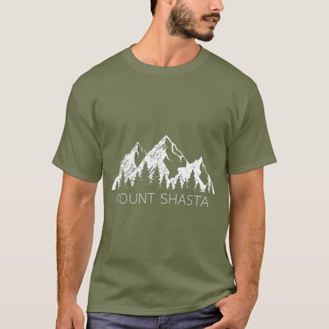 Mount    ShastaCool Mt Shasta för manar kvinnor T Shirt (Framsida)