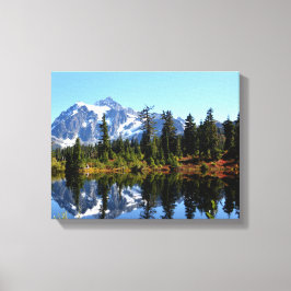 Mount SHuksan på en solig dag Canvastryck