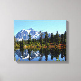 Mount SHuksan på en solig dag Canvastryck