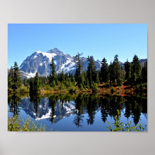 Mount Shuksan på en solnydag Poster (Framsidan)