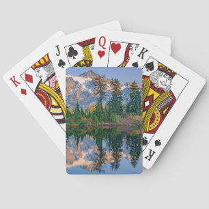 Mount Shuksan speglas i Reflection Lake Casinokort