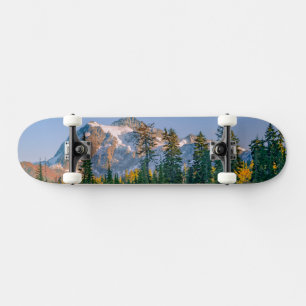 Mount Shuksan speglas i Reflection Lake Mini Skateboard Bräda 18,5 Cm