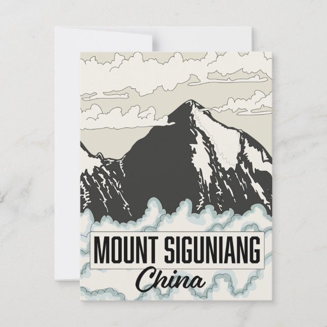 Mount Siguniang China (Framsida)