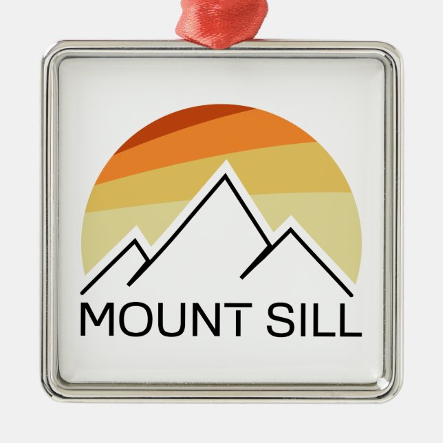 Mount Sill California Retro Julgransprydnad Metall (Framsidan)