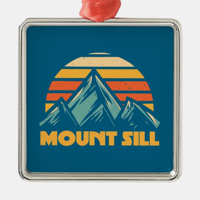Mount Sill California Retro Turcos Julgransprydnad Metall (Framsidan)