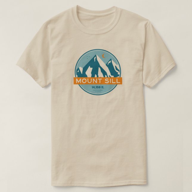 Mount Sill California Stars Måne T Shirt (Design framsida)
