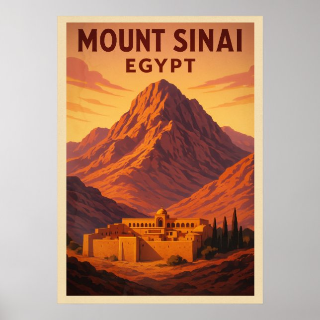 Mount Sinai Egypten V02 Poster (Framsidan)