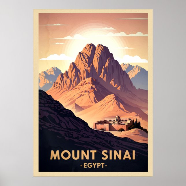 Mount Sinai Egypten V04 Poster (Framsidan)