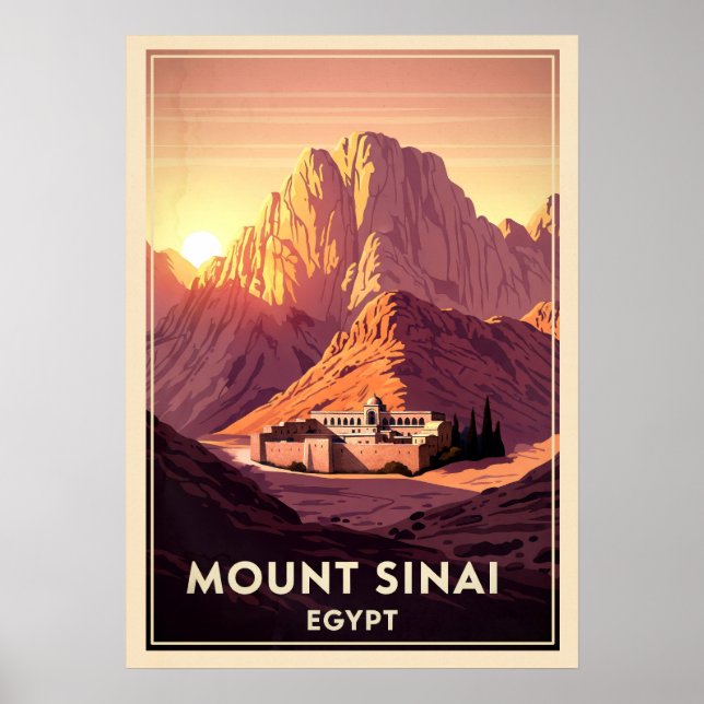 Mount Sinai Egypten V05 Poster (Framsidan)