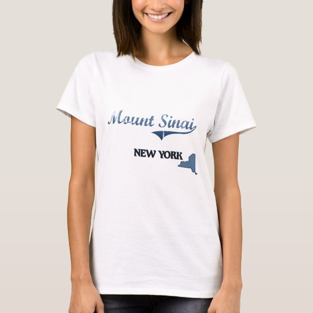 Mount Sinai New York City klassiker Tee Shirt (Framsida)