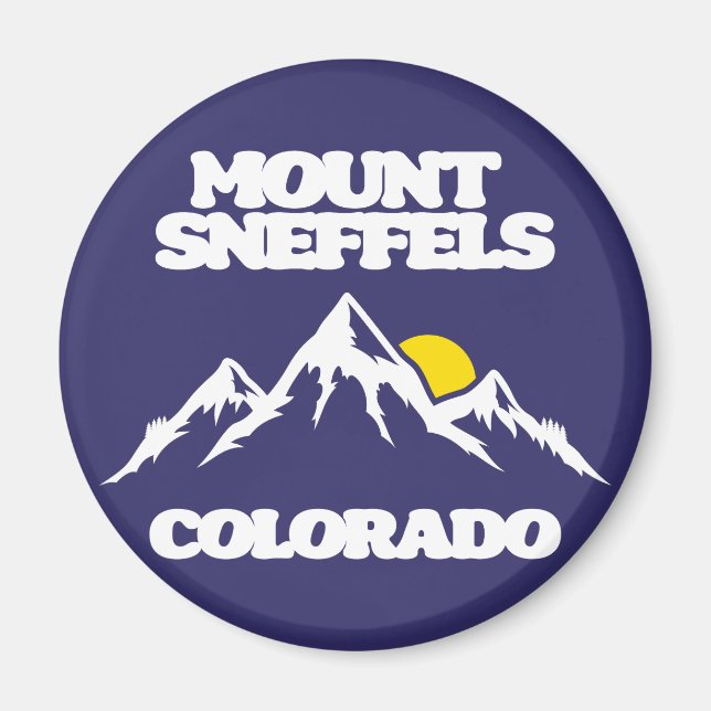 Mount Sneffels Colorado Magnet (Framsidan)