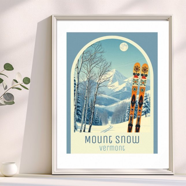 Mount Snow Vermont skidort semester Affisch (Skapare uppladdad)