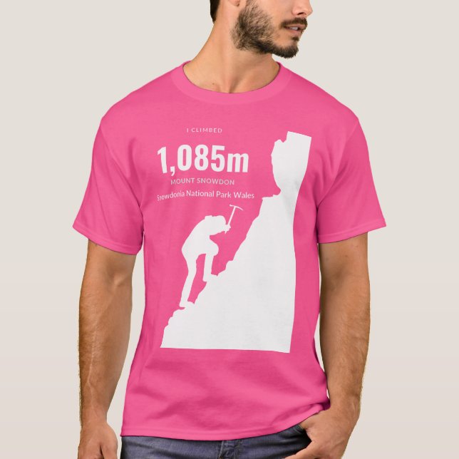 Mount Snowdon Bergsklättring T Shirt (Framsida)