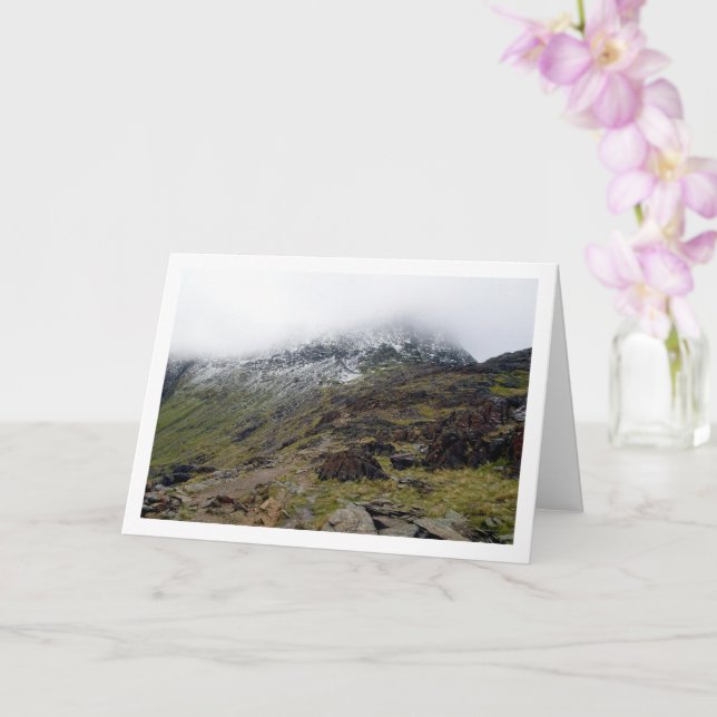 Mount Snowdon landskap, Snowdonia, Wales, Storbrit Kort (Orkide)
